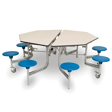 8 Seat Octagonal Mobile Seating Unit